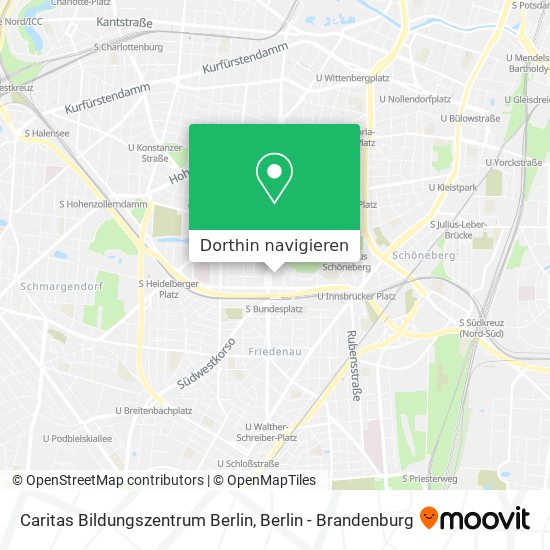 Caritas Bildungszentrum Berlin Karte