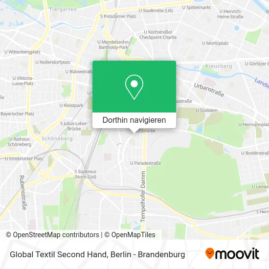 Global Textil Second Hand Karte