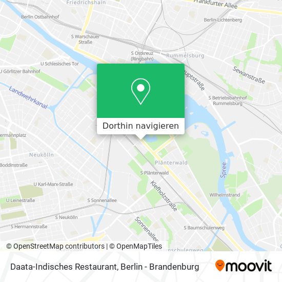 Daata-Indisches Restaurant Karte