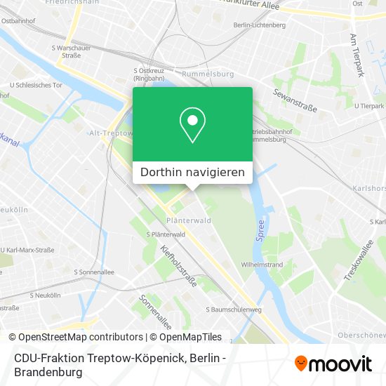 CDU-Fraktion Treptow-Köpenick Karte