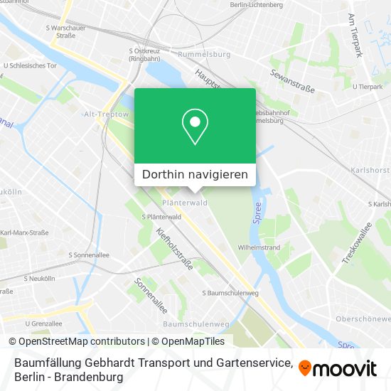 Baumfällung Gebhardt Transport und Gartenservice Karte