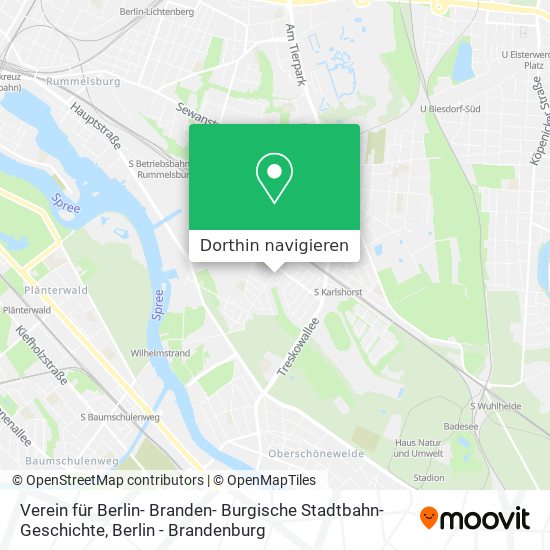 Verein für Berlin- Branden- Burgische Stadtbahn- Geschichte Karte