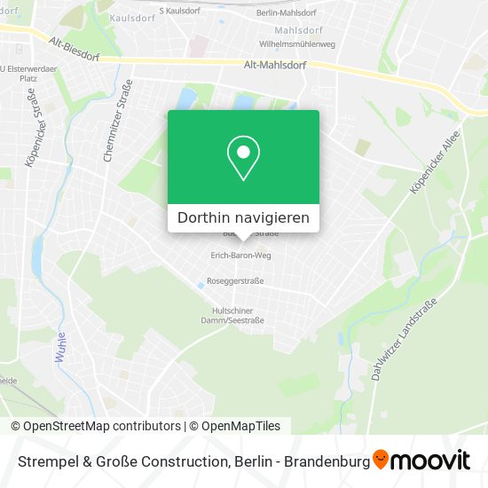 Strempel & Große Construction Karte