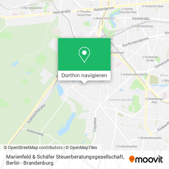 Marienfeld & Schäfer Steuerberatungsgesellschaft Karte