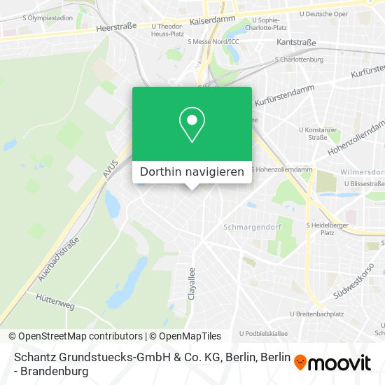 Schantz Grundstuecks-GmbH & Co. KG, Berlin Karte