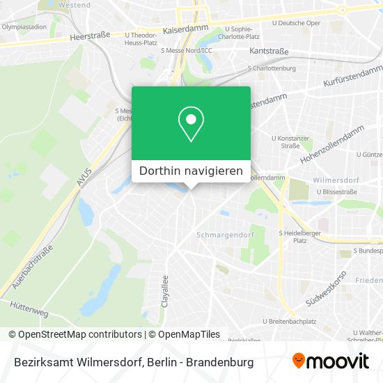 Bezirksamt Wilmersdorf Karte