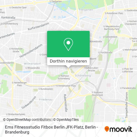 Ems Fitnessstudio Fitbox Berlin JFK-Platz Karte