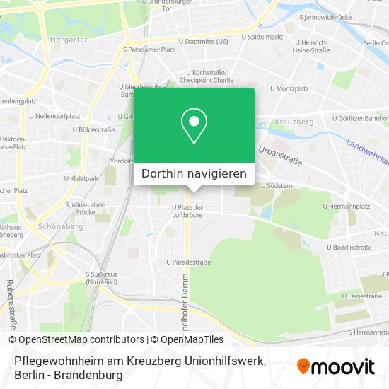 Pflegewohnheim am Kreuzberg Unionhilfswerk Karte