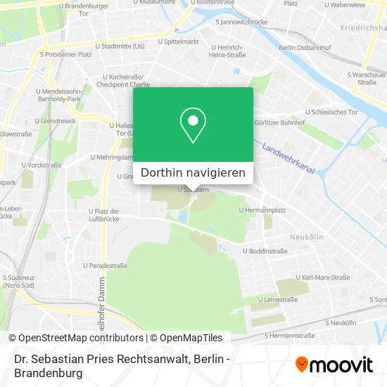 Dr. Sebastian Pries Rechtsanwalt Karte