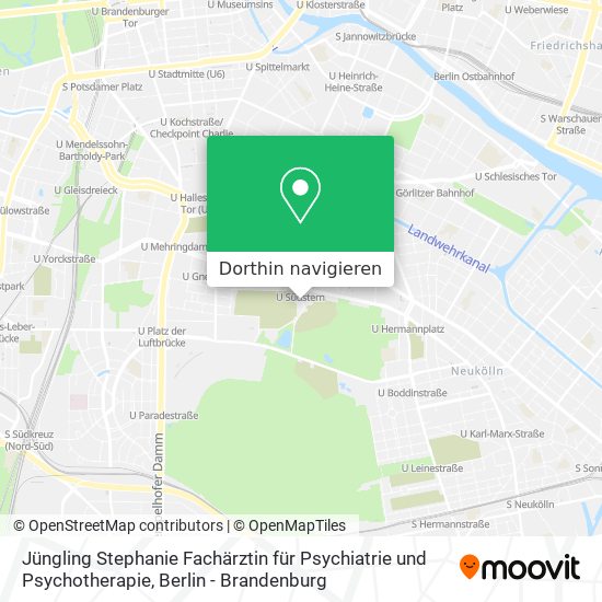 Jüngling Stephanie Fachärztin für Psychiatrie und Psychotherapie Karte