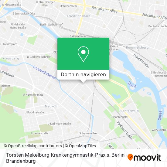 Torsten Mekelburg Krankengymnastik-Praxis Karte