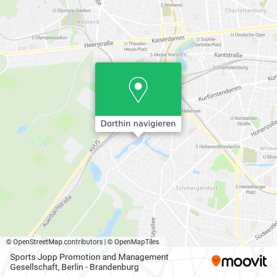 Sports Jopp Promotion and Management Gesellschaft Karte