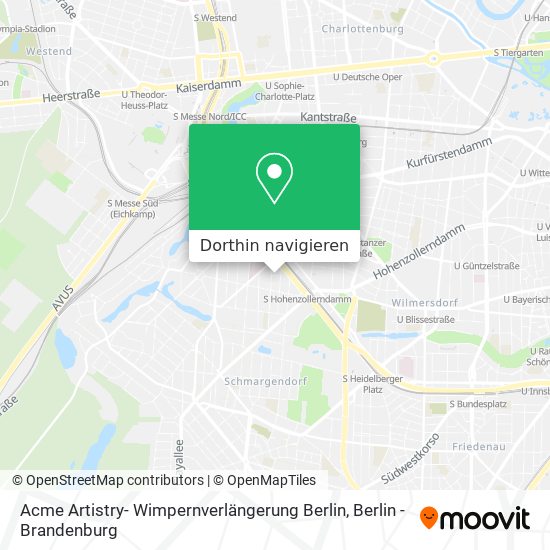 Acme Artistry- Wimpernverlängerung Berlin Karte