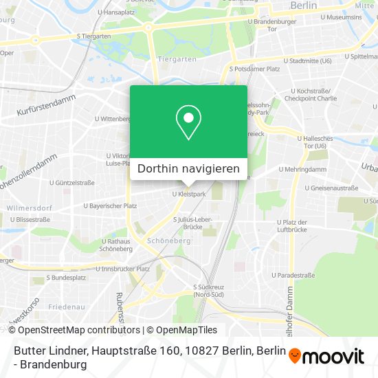 Butter Lindner, Hauptstraße 160, 10827 Berlin Karte