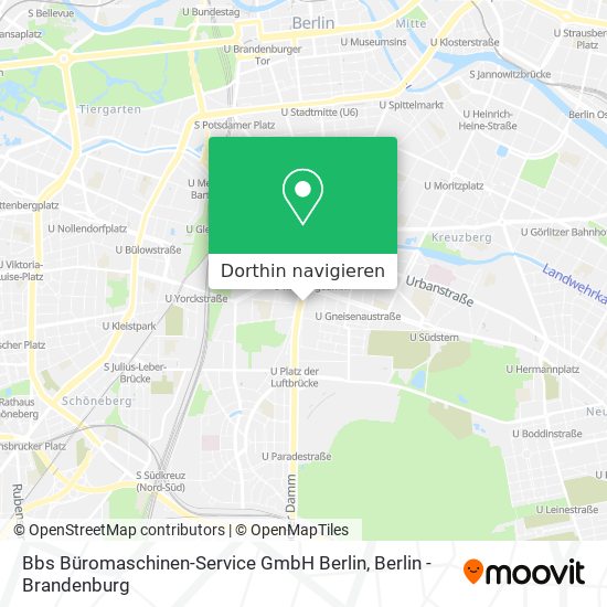 Bbs Büromaschinen-Service GmbH Berlin Karte