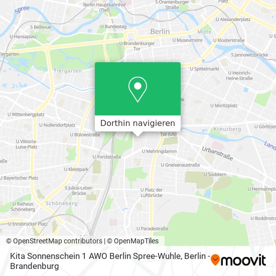 Kita Sonnenschein 1 AWO Berlin Spree-Wuhle Karte