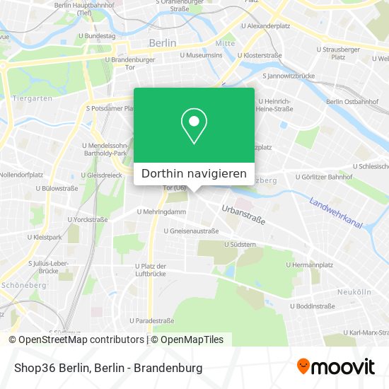 Shop36 Berlin Karte