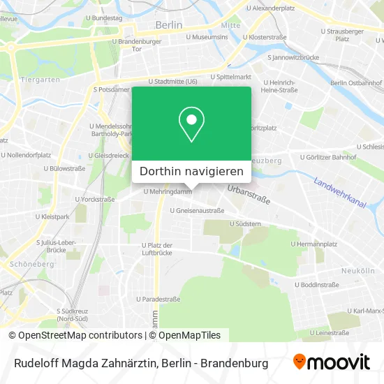 Rudeloff Magda Zahnärztin Karte