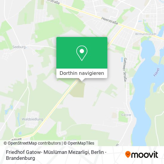 Friedhof Gatow- Müslüman Mezarligi Karte