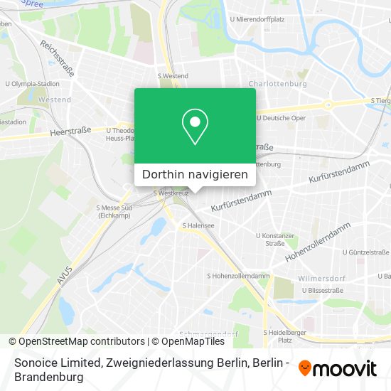 Sonoice Limited, Zweigniederlassung Berlin Karte