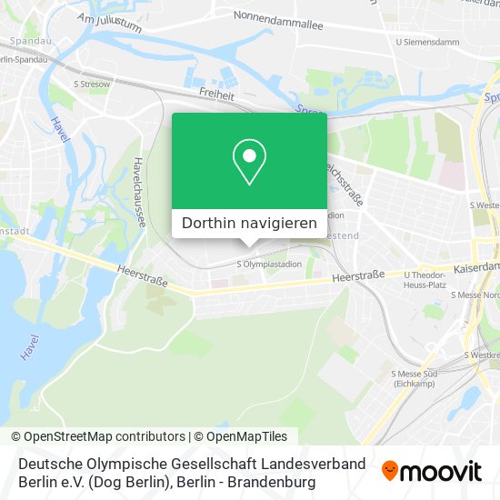 Deutsche Olympische Gesellschaft Landesverband Berlin e.V. (Dog Berlin) Karte