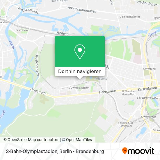S-Bahn-Olympiastadion Karte