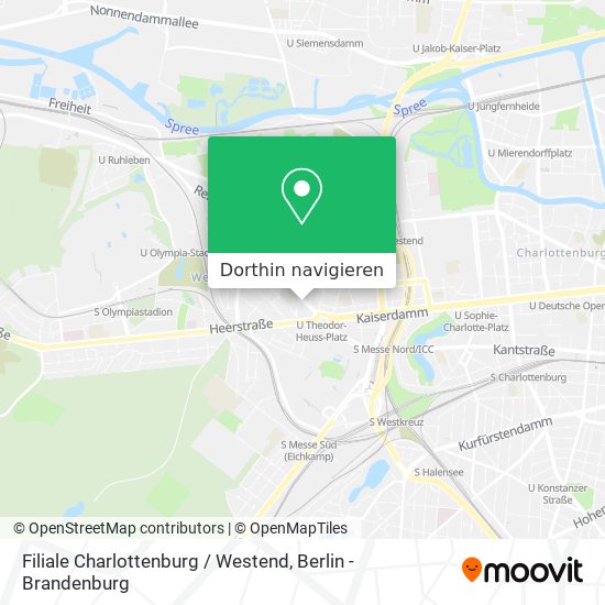 Filiale Charlottenburg / Westend Karte
