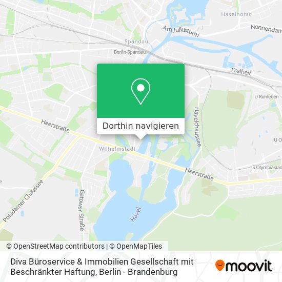 Diva Büroservice & Immobilien Gesellschaft mit Beschränkter Haftung Karte