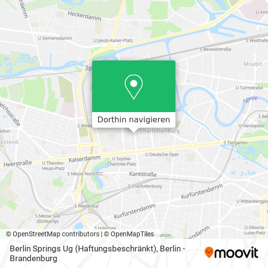 Berlin Springs Ug (Haftungsbeschränkt) Karte