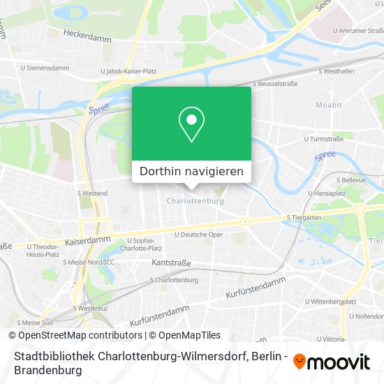 Stadtbibliothek Charlottenburg-Wilmersdorf Karte