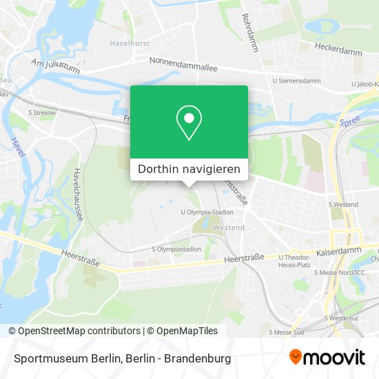 Sportmuseum Berlin Karte