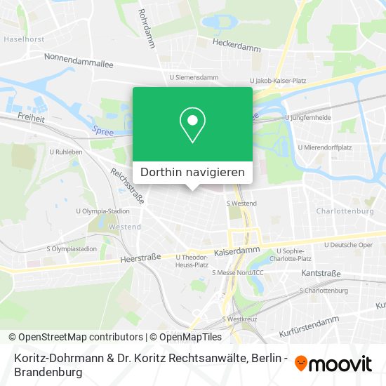 Koritz-Dohrmann & Dr. Koritz Rechtsanwälte Karte