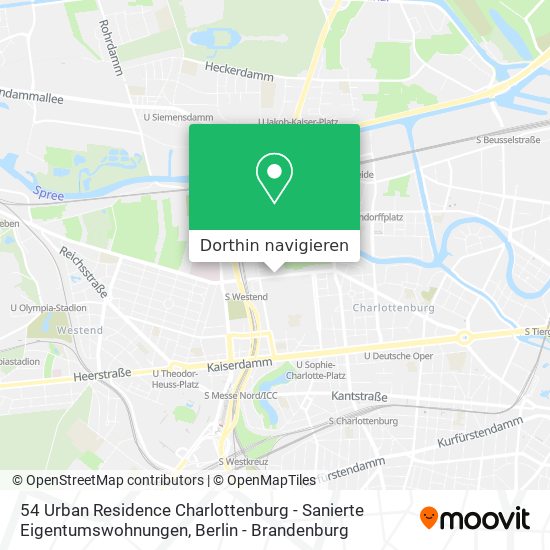 54 Urban Residence Charlottenburg - Sanierte Eigentumswohnungen Karte