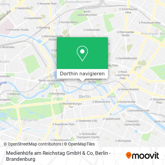 Medienhöfe am Reichstag GmbH & Co Karte