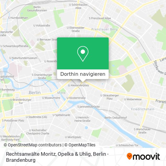 Rechtsanwälte Moritz, Opelka & Uhlig Karte