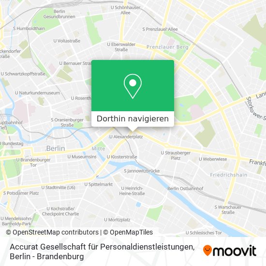 Accurat Gesellschaft für Personaldienstleistungen Karte