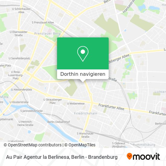 Au Pair Agentur la Berlinesa Karte
