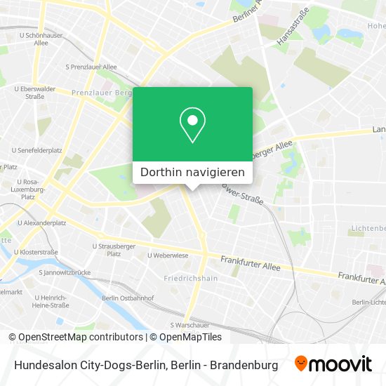 Hundesalon City-Dogs-Berlin Karte