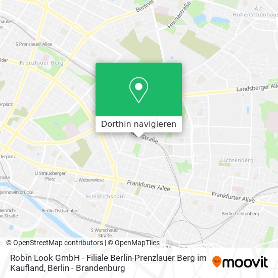 Robin Look GmbH - Filiale Berlin-Prenzlauer Berg im Kaufland Karte