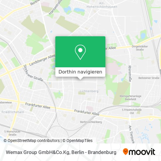 Wemax Group GmbH&Co.Kg Karte