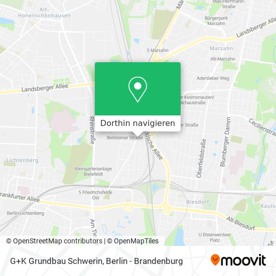 G+K Grundbau Schwerin Karte