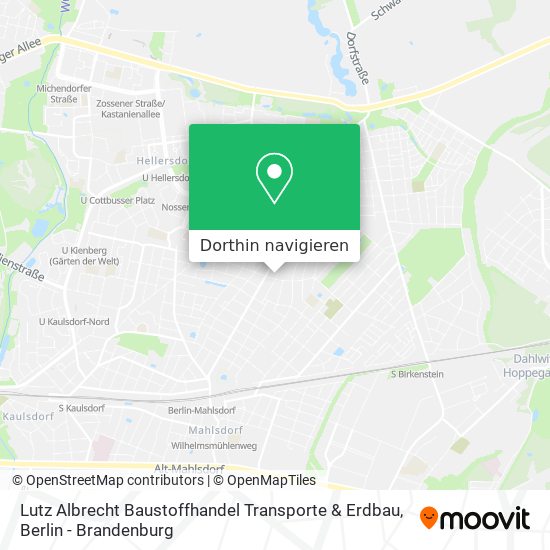 Lutz Albrecht Baustoffhandel Transporte & Erdbau Karte
