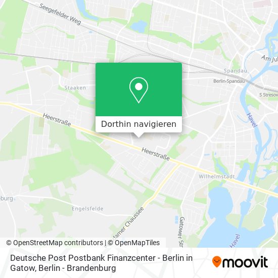 Deutsche Post Postbank Finanzcenter - Berlin in Gatow Karte