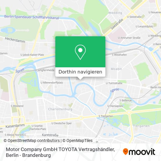 Motor Company GmbH TOYOTA Vertragshändler Karte