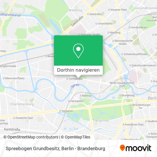 Spreebogen Grundbesitz Karte