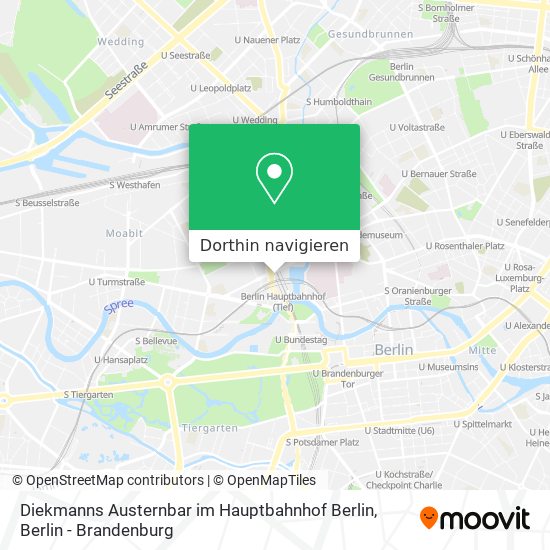 Diekmanns Austernbar im Hauptbahnhof Berlin Karte