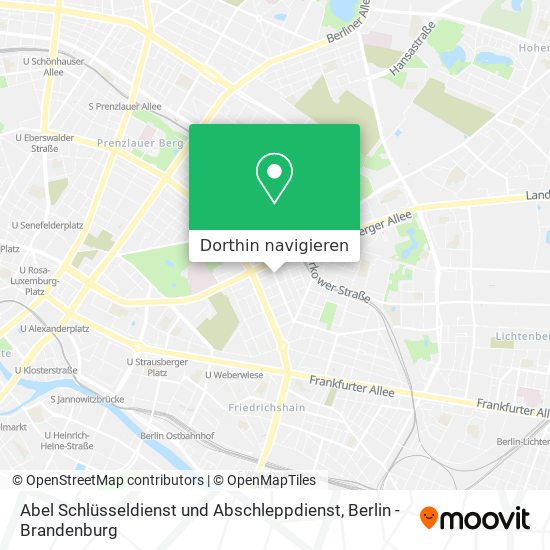Abel Schlüsseldienst und Abschleppdienst Karte