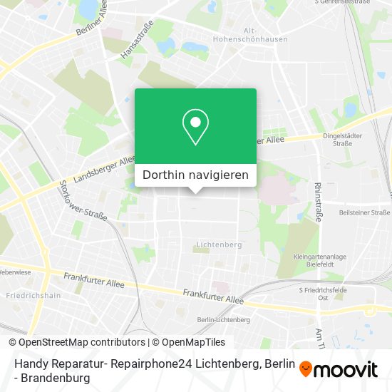 Handy Reparatur- Repairphone24 Lichtenberg Karte
