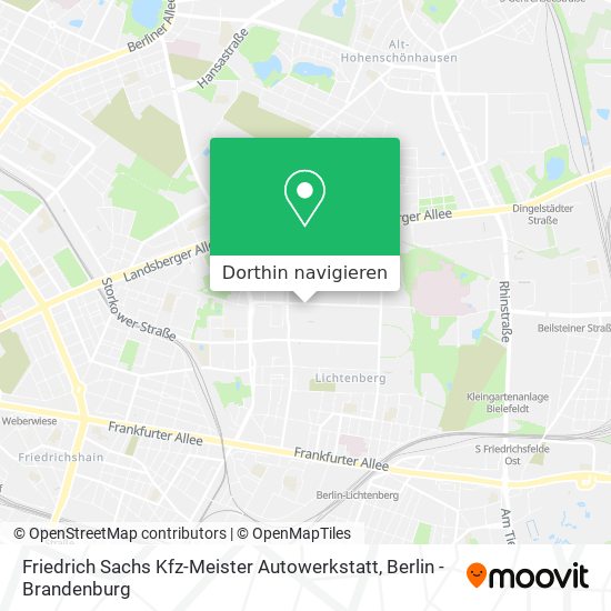 Friedrich Sachs Kfz-Meister Autowerkstatt Karte