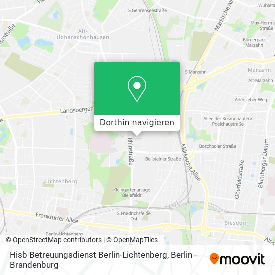 Hisb Betreuungsdienst Berlin-Lichtenberg Karte